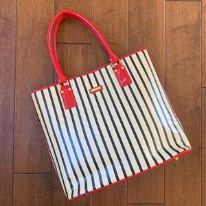 St. John Striped Tote Bag